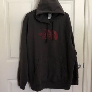 North face grey fleece lined Hoodie/Sweater XXL/TTG